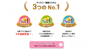 ディズニー英語システムの口コミ調査No1受賞歴
