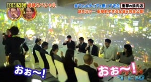 クロッサムモリタのプロジェクションマッピング東京風景画像
