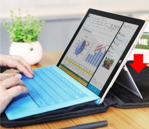 Inateck Surface Pro 2017/Surface Pro 4/3/2/1 タブレットスリーブ の優れた使い勝手の画像