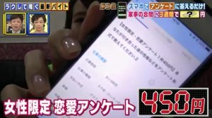 コツコツと実績を積むとアンケートでも450円の案件ができるという画像