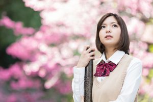 女子高生の卒業写真