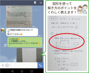 家庭教師のあすなろの小学生への教え方➆LINE問い合わせと回答