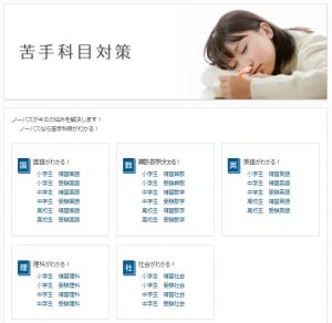 苦手科目対策