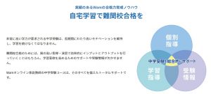 オンライン家庭教師Wam中学受験コースのトータルサポート