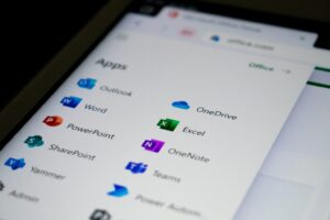 パッドにオフィスが表示されている
