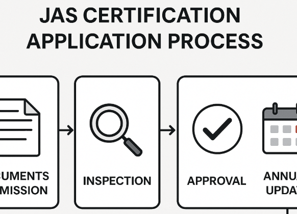 有機JAS認証プロセス(申請方法・検査項目・更新手続き)の流れ図