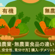 有機農業と無農薬食品の違い