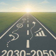 2030・2050年目標設定とロードマップをテーマにしたアイキャッチ画像