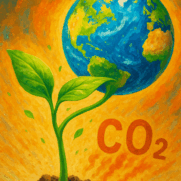 有機農業によるCO2削減と地球温暖化対策をテーマにしたアイキャッチ画像