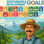 SDGsと持続可能な農業を表現するデザイン
