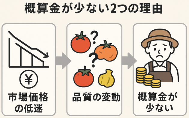 農家の概算金が少ないと感じる理由