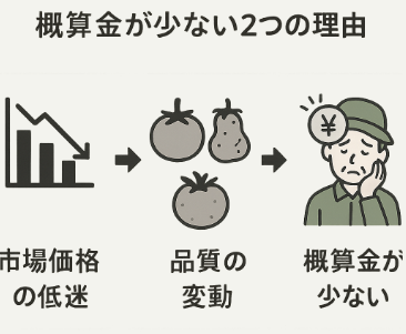 農家の概算金が少ないと感じる理由