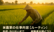 米農家の仕事内容