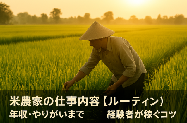 米農家の仕事内容