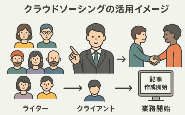 クラウドソーシング型サービスの選択プロセス