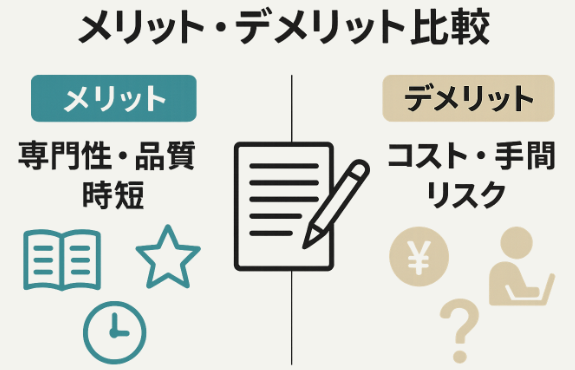 記事作成代行のメリット・デメリット
