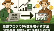 PV数が伸びないブログからPV数アップノウハウを経てブログ成長・売上アップ成功へ向かる成長促進フローイメージ