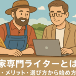 Web発信に悩む農家から専門ライターとの協業を経て魅力的な発信力向上を実現するフローイメージ