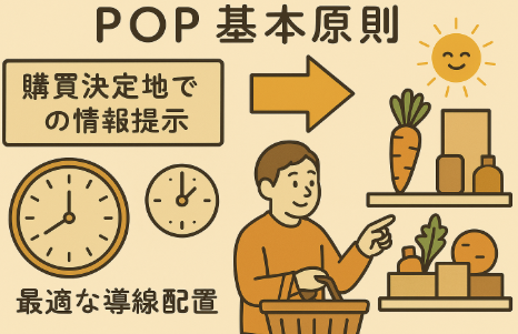 POP基本原則(購買時点訴求)図解