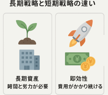農業SEOにおける長期戦略と短期戦略の違い