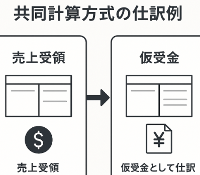 農業協同計算方式に役立つ仕訳例の図解イラスト