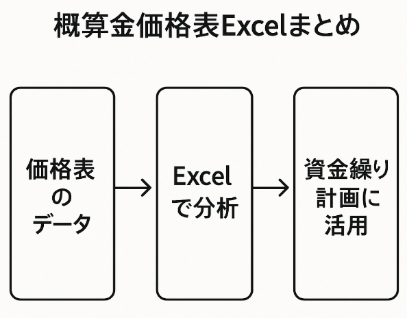 Excel価格表分析図解