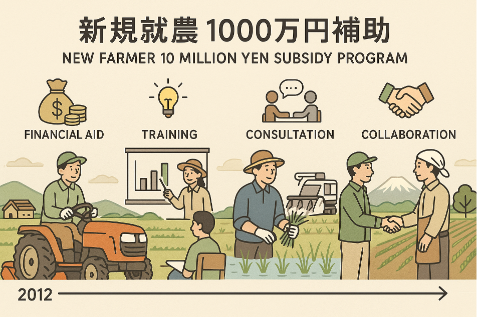 新規就農で1,000万円補助金はいつから？条件・返済不要？認定されるには
