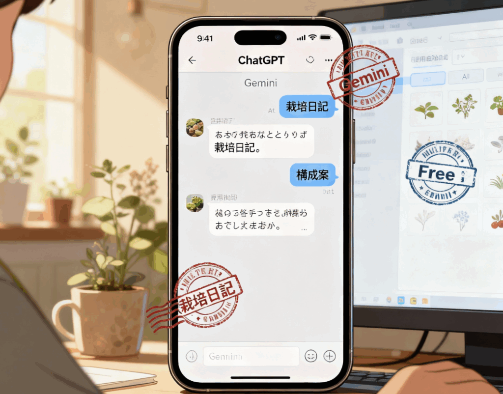 無料で使える汎用AIチャットツールのイメージ図解