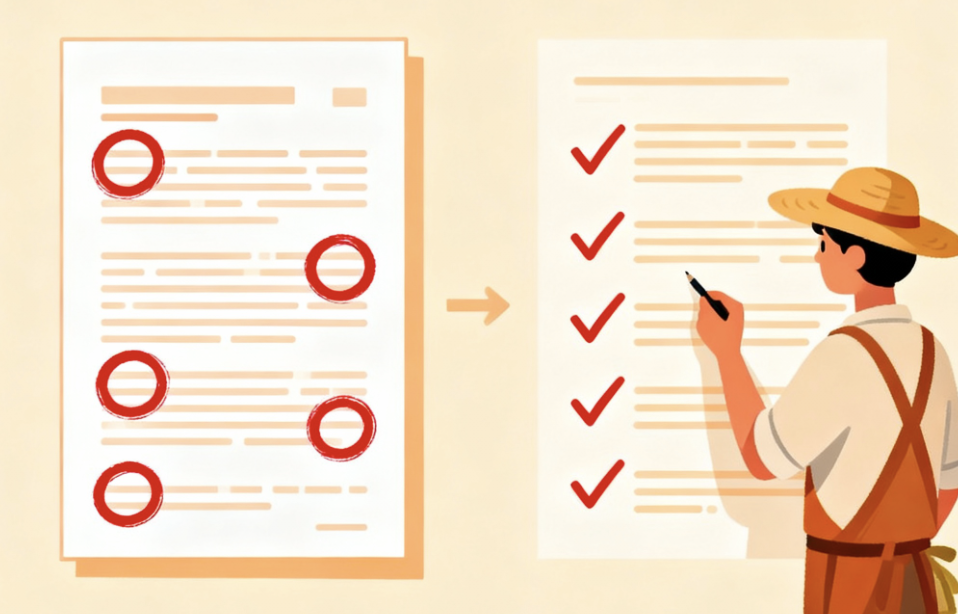 AI記事の情報精度チェックと改善方法の図解