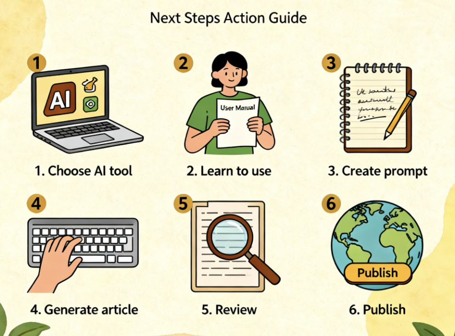 この記事を読んだ後すぐに実行すべき行動ステップの図解