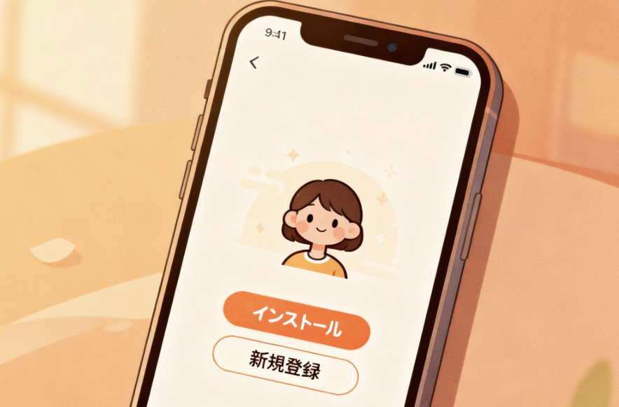 ステップ1：ホームページ作成アプリのインストールとアカウント登録