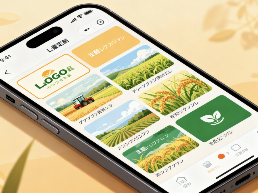 ステップ2：農業向けテンプレートの選択とデザインのカスタマイズ