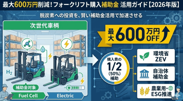 フォークリフト購入補助金_本記事の概要がわかるアイキャッチ画像