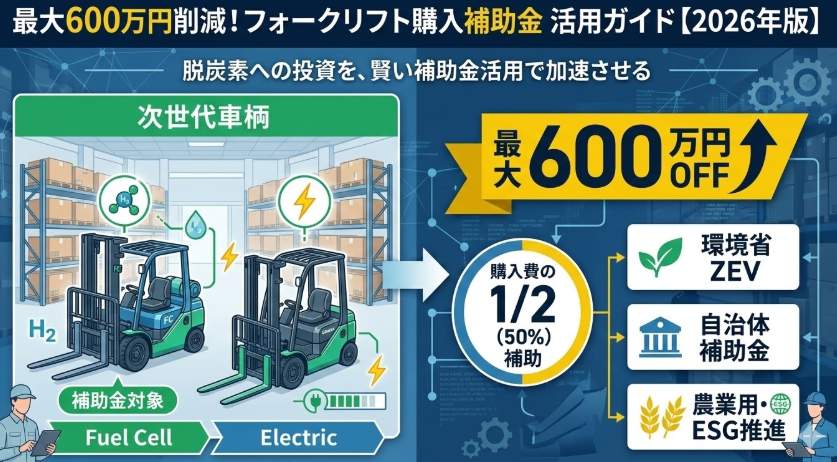 フォークリフト購入補助金_本記事の概要がわかるアイキャッチ画像