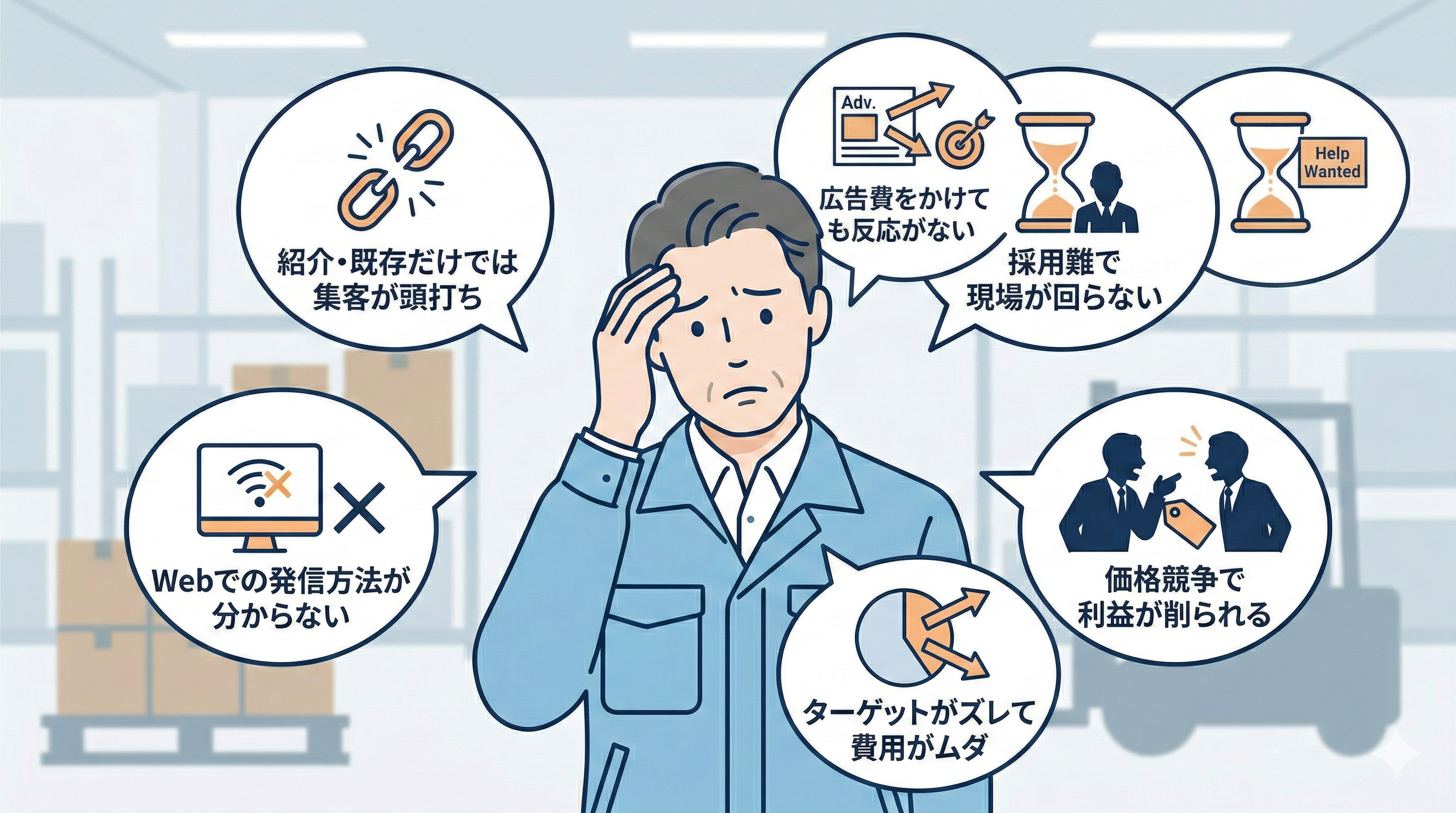 0円広告フォークリフト_よくある悩み