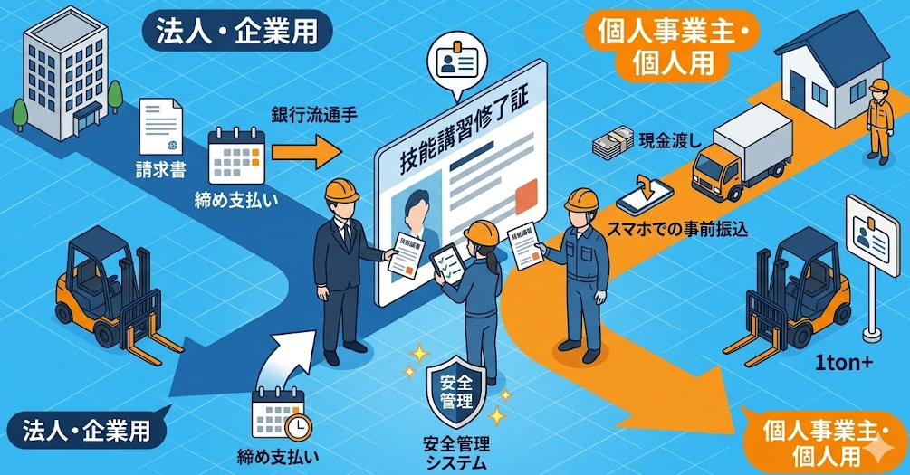 フォークリフトレンタル料金表における、個人・法人でフォークリフトレンタルの利用方法に違いはあるかを理解して成功したフォークリフト利用企業