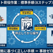 フォークリフトの荷役作業手順_本記事の概要がわかるアイキャッチ画像