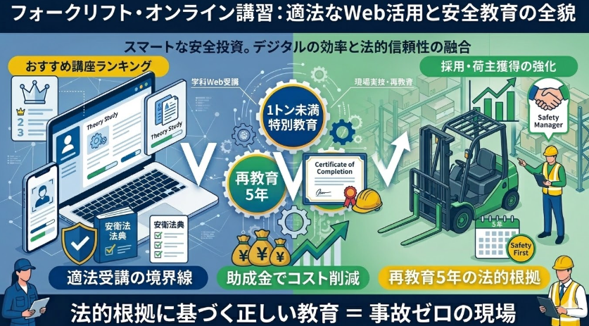 フォークリフトオンライン講習_本記事でわかることの画像