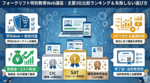フォークリフト特別教育Web講座_本記事の概要がわかるアイキャッチ画像