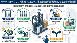 リーチフォークリフト運転マニュアル_本記事の概要がわかるアイキャッチ画像