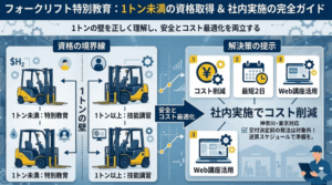 フォークリフト特別教育とは_本記事の概要がわかるアイキャッチ画像
