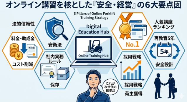 フォークリフトオンライン講習_本記事でわかること