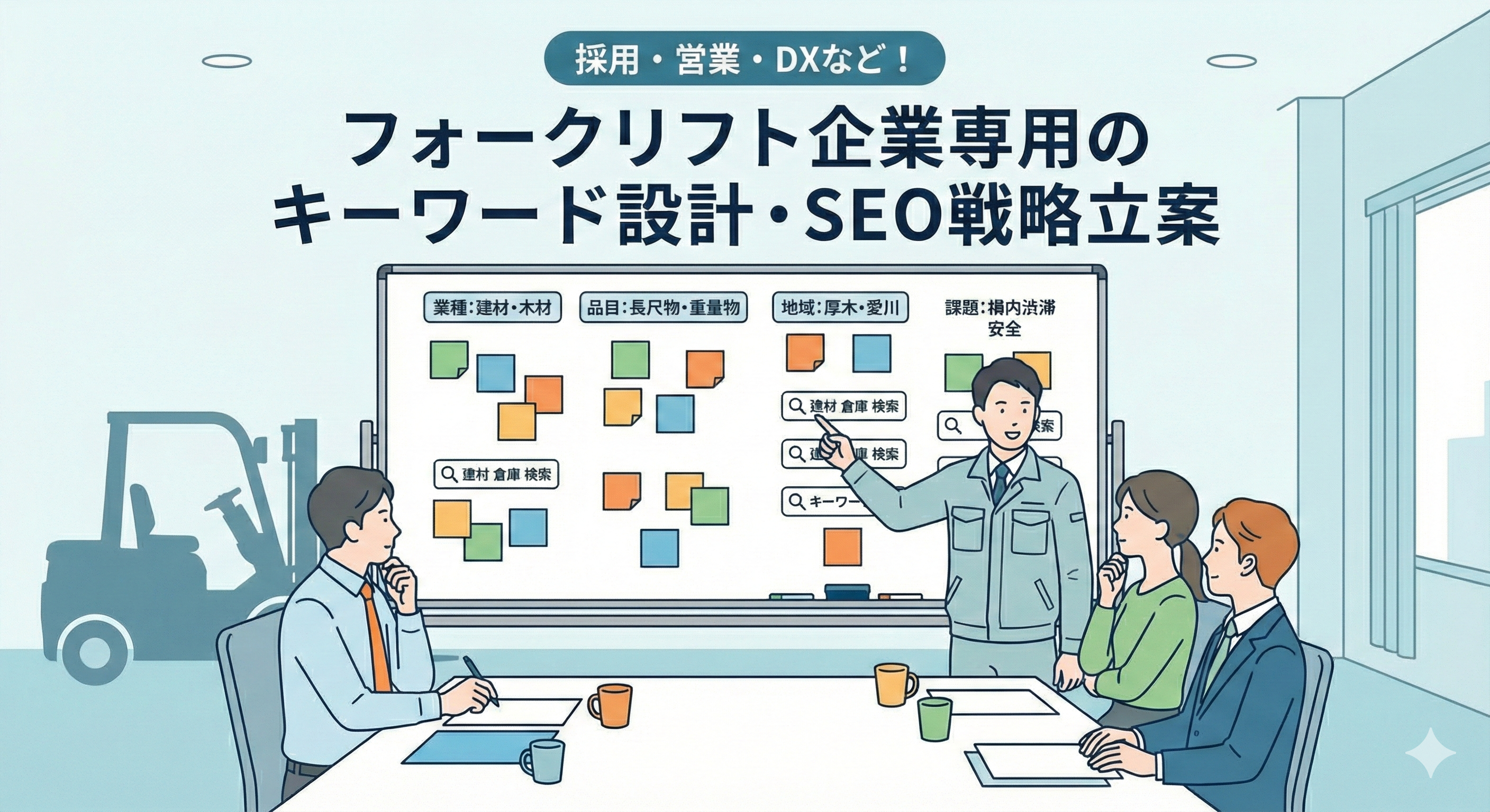 フォークリフト企業SEO_戦略立案