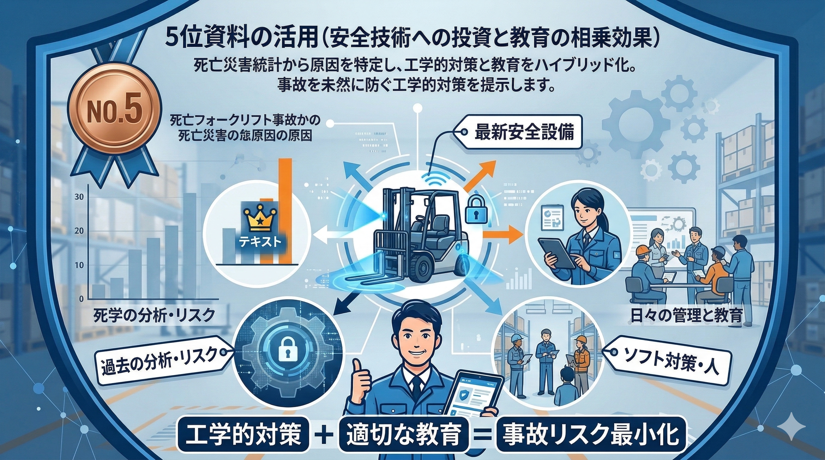 厚労省など-フォークリフト安全教育資料_日本産業車両協会「フォークリフトの安全技術の取組みについて」のポイント
