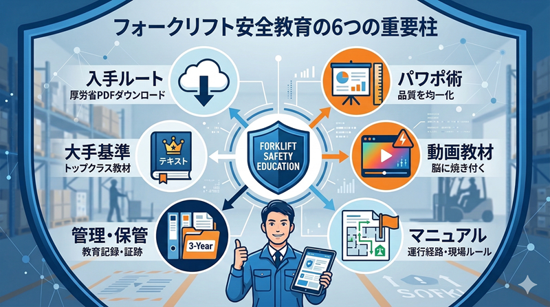 厚労省など フォークリフト安全教育資料_本記事でわかること