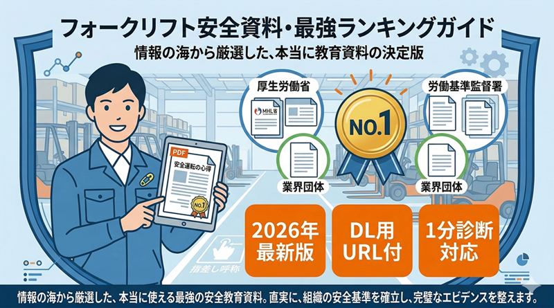 厚労省など フォークリフト安全教育資料_概要アイキャッチ